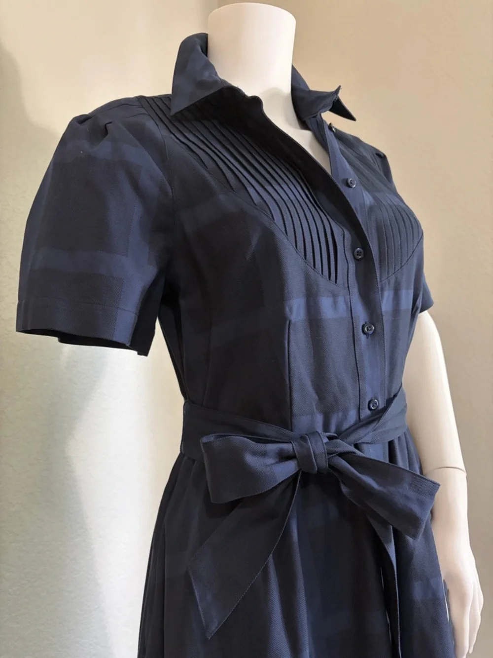 NWT Brooks Brothers 100% cotton button down shirt dress. Old money, classic - Picture 4 of 12